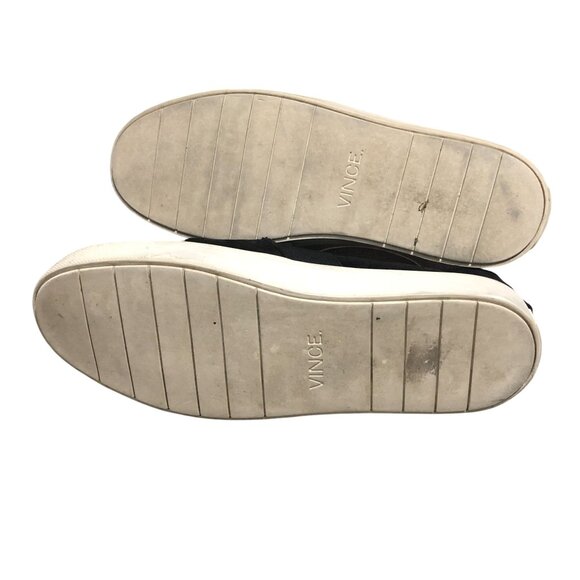 Vince Womens Preston Slip On Sneakers Suede Black 8 - Picture 5 of 7